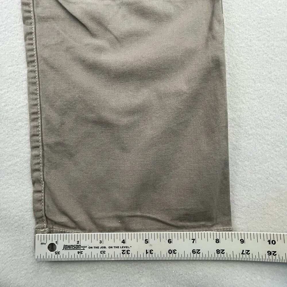 LL Bean Cargo Pants Men’s 42x32 Brown BeanFlex Stretch Double Reinforced Knee